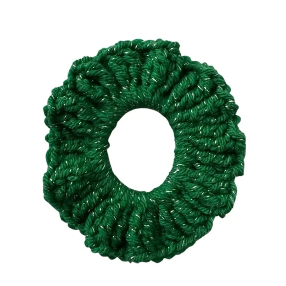 Luxurious Forest Green Hair Scrunchie